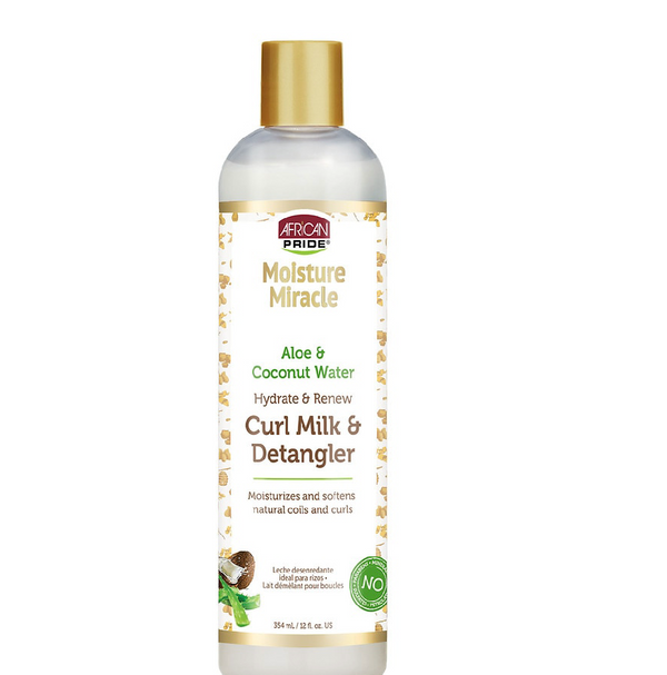 African Pride Moisture Miracle Curl Milk & Detangler 12 oz