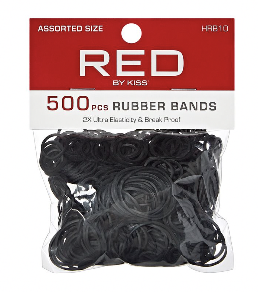 RED Rubberband Assorted Size 500 pcs #HRB10 - BPolished Beauty Supply