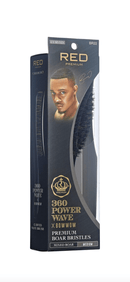 BOW WOW RED PREMIUM  360 Power Wave Boar Brush (Medium)