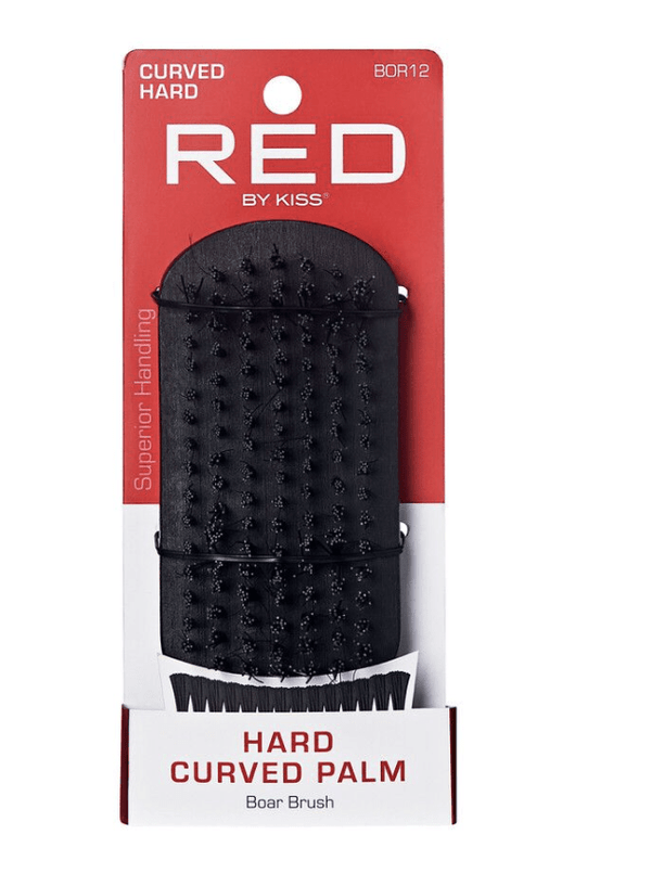 Red Professional Hard Curved Brush #BOR12