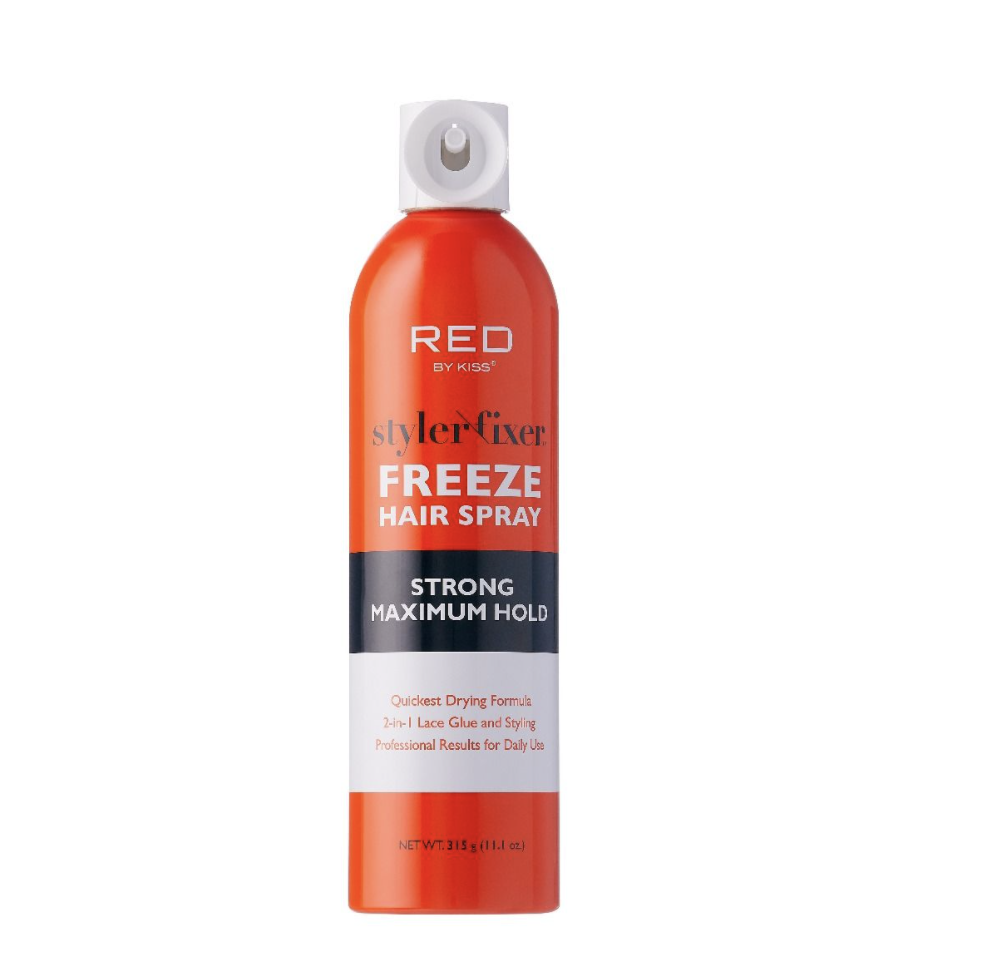 Red by Kiss Styler Fixer Freeze Hair Spray (2 oz, 11 oz) - BPolished Beauty Supply