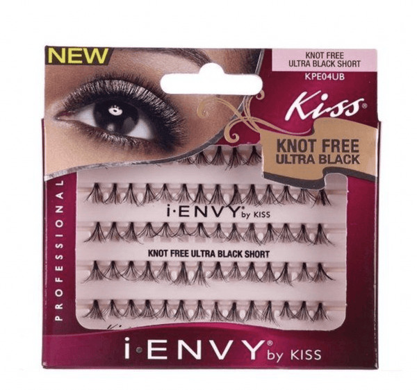 Kiss iEnvy Ultra Black Knot Free Short 70 pc KPE04UB - BPolished Beauty Supply