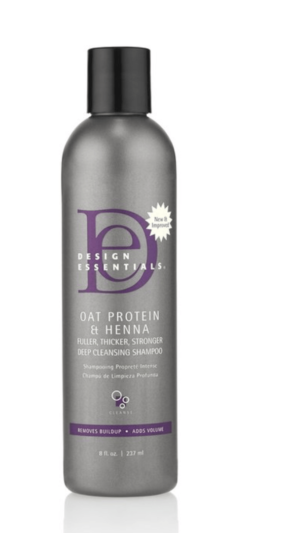 Design Essentials Oat Protein & Henna Deep Cleansing Shampoo 8 oz & 12 oz