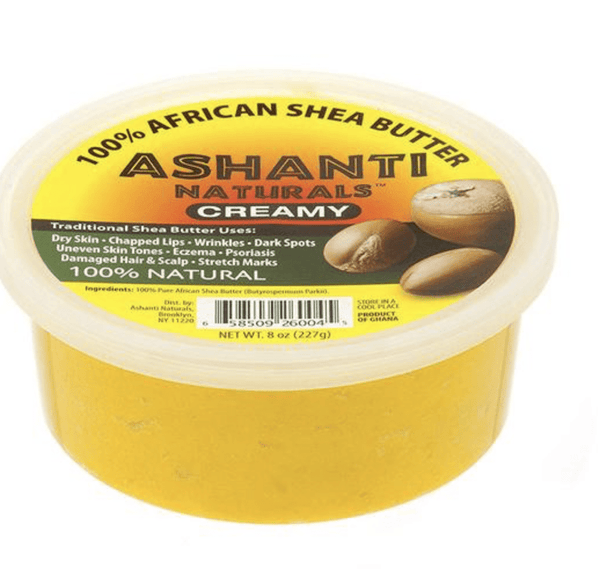 Ashanti Naturals 100%  African Shea Butter 8 oz & 15 oz  (Creamy)