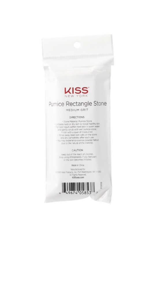 Kiss New York Pumice Rectangle Stone Normal Grit #FF09