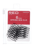 Red Spring Wig Clips