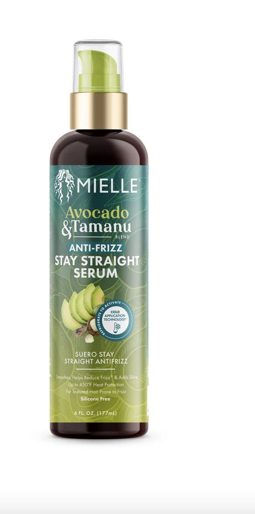 Mielle Avocado & Tamnu Anti-Frizz Stay Straight Serum 6 fl oz - BPolished Beauty Supply