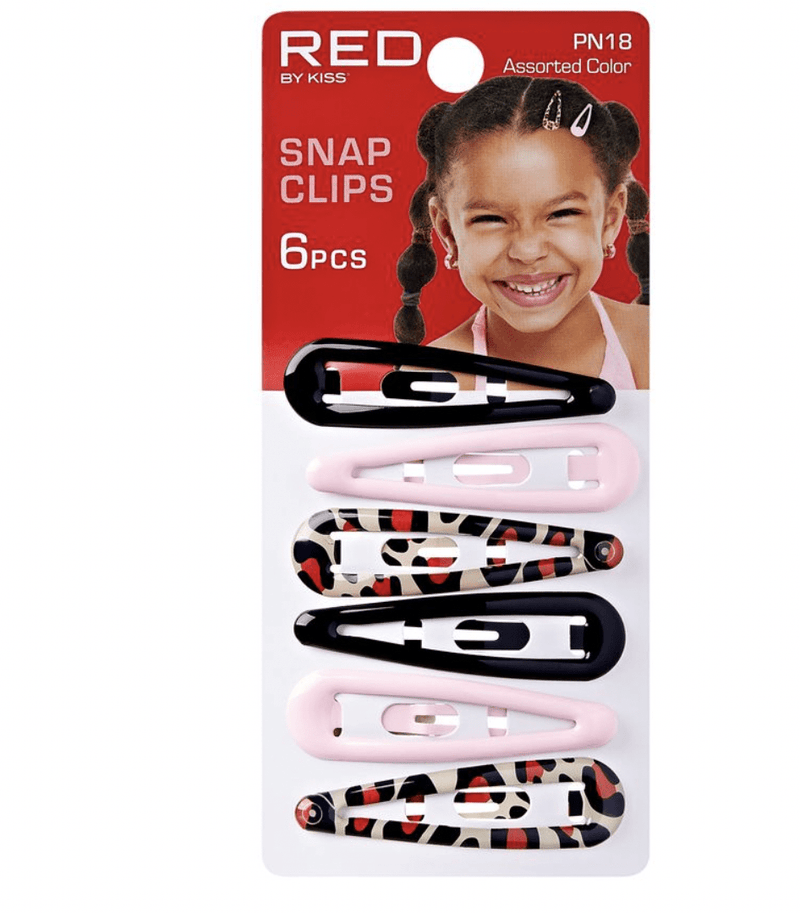 Red Kids Snap Clip Assorted