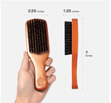 Red Premium Beard Brush Club -  Medium Soft #BR201