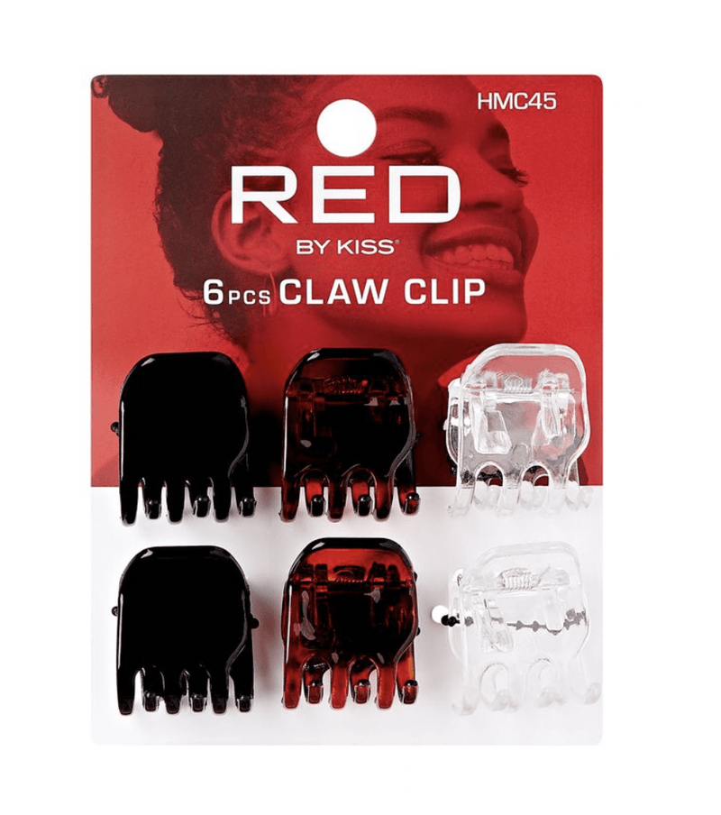 Red Hair Claw Clip 6 pcs