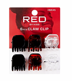 Red Hair Claw Clip 6 pcs #HMC45 - BPolished Beauty Supply