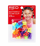 Red Kids Butterfly Claw 24 pcs #PN15 - BPolished Beauty Supply