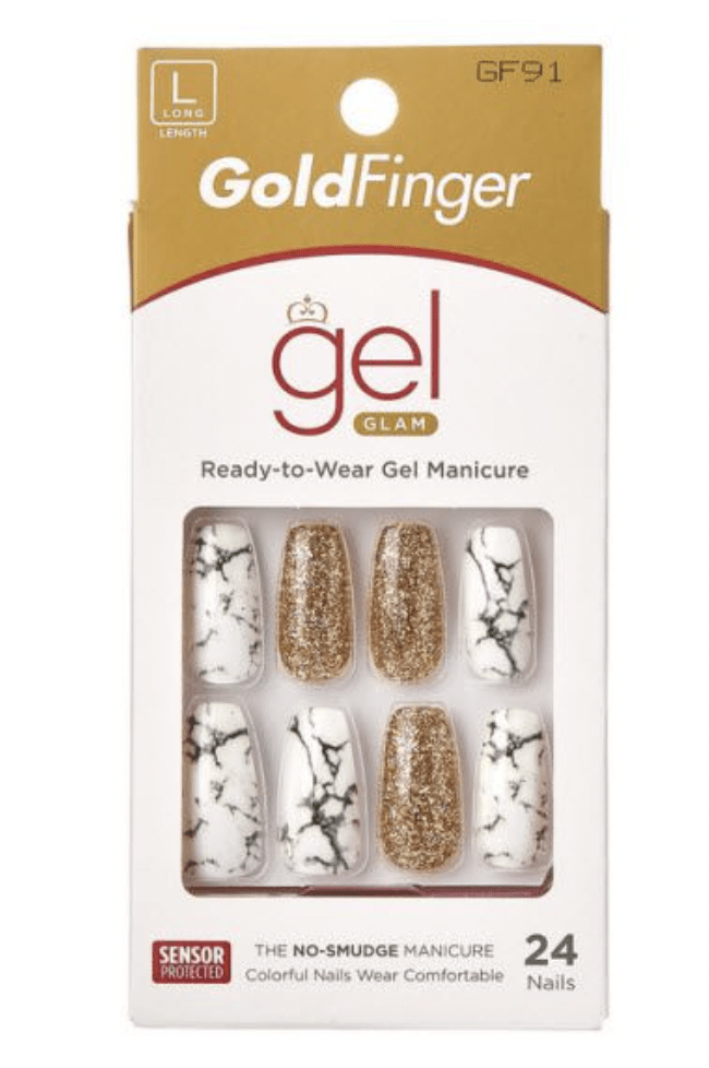 Kiss Gold Finger Glam Ready-to-Wear Gel Manicure