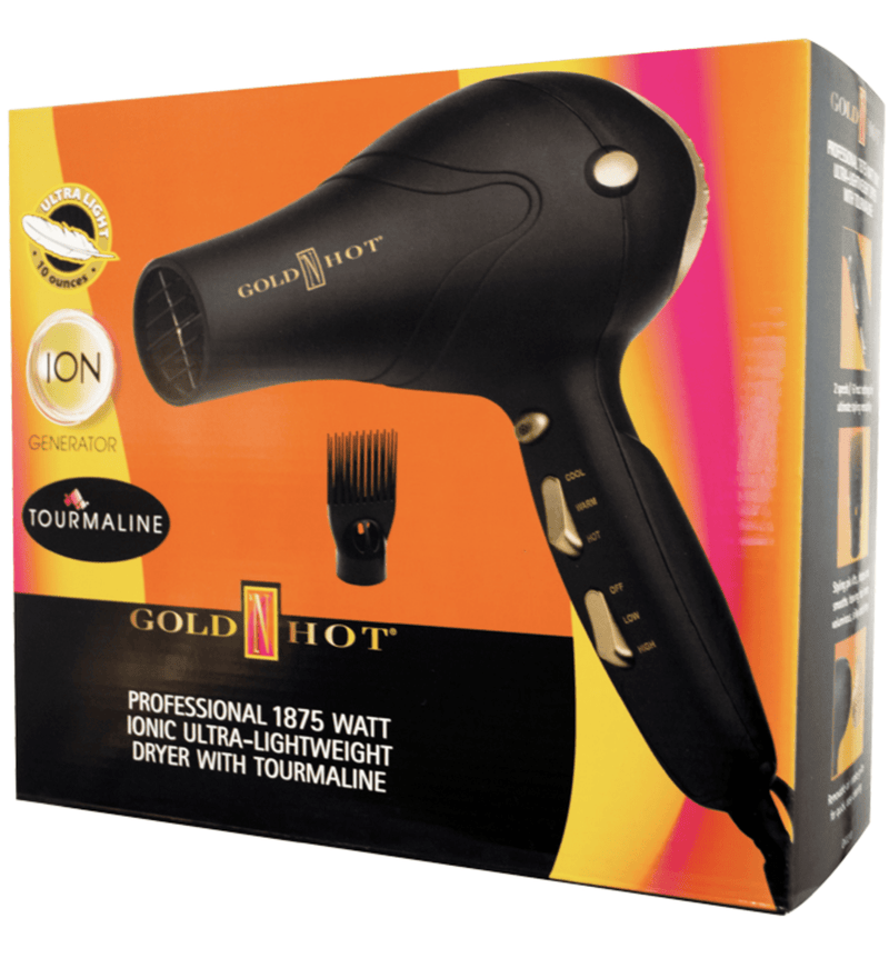 Gold N' Hot Iconic Ultra-Lightweight Dryer with Tourmaline 1875 Watt