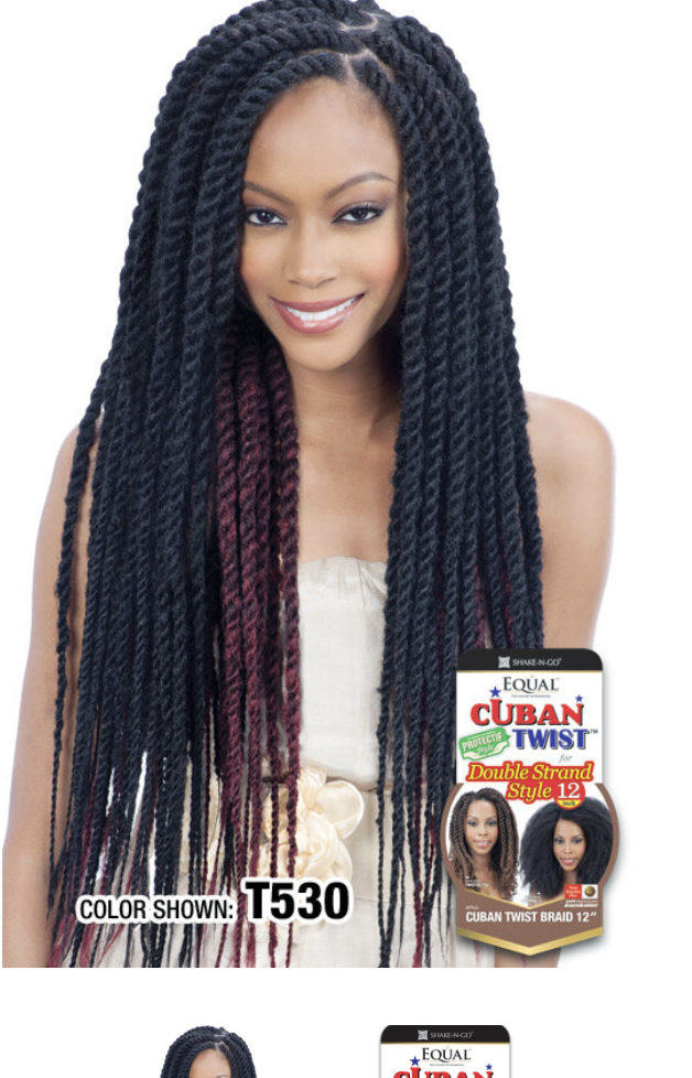 Shake-N-Go Cuban Twist Bulk Braid Hair 16"