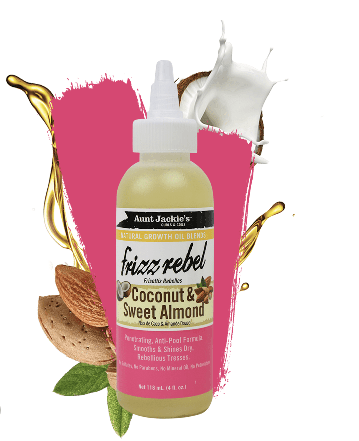 Aunt Jackie's Frizz Rebel Coconut & Almond Oil 4 oz