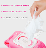 Ruby Kisses Micellar Waterproof Makeup Removing Wipes - Witch Hazel #RMR02D