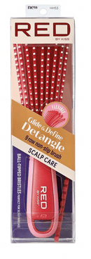 Red EZ Glide & Define Detangle 7 & 9 Row Non Slip Brush