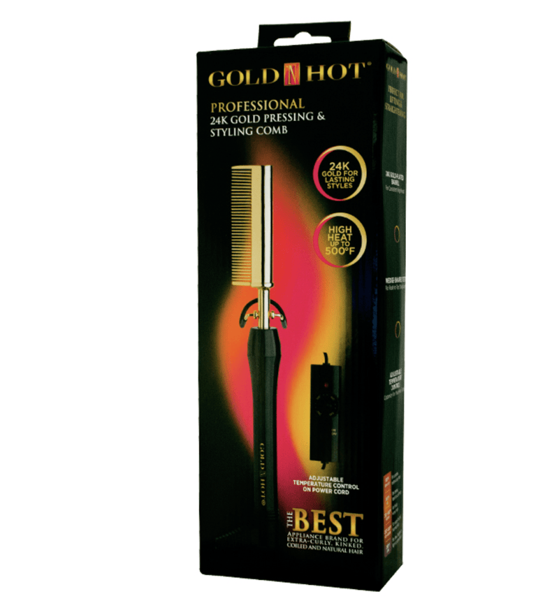 Gold 'n Hot Professional 24k Gold Pressing and Styling Comb