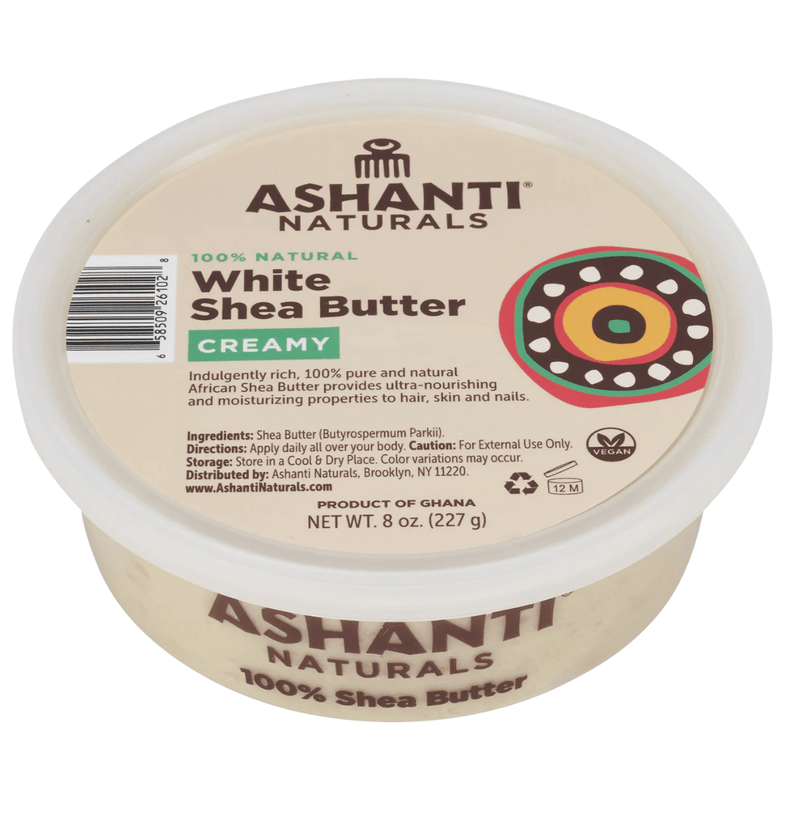 Ashanti Creamy White Shea Butter 8 oz & 15 oz