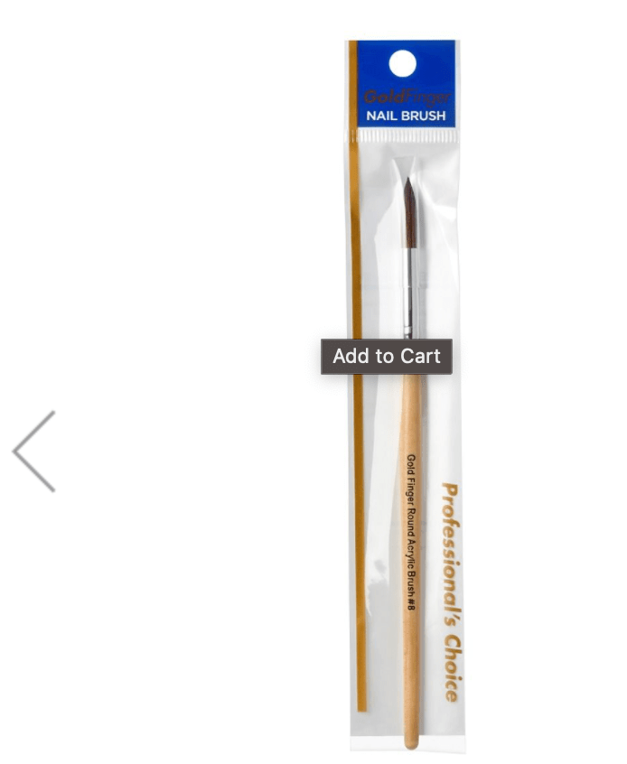 Kiss Gold Finger Acrylic Brush (Round & Flat)