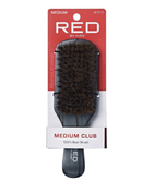 Red Professional 100% Boar Medium C Brush