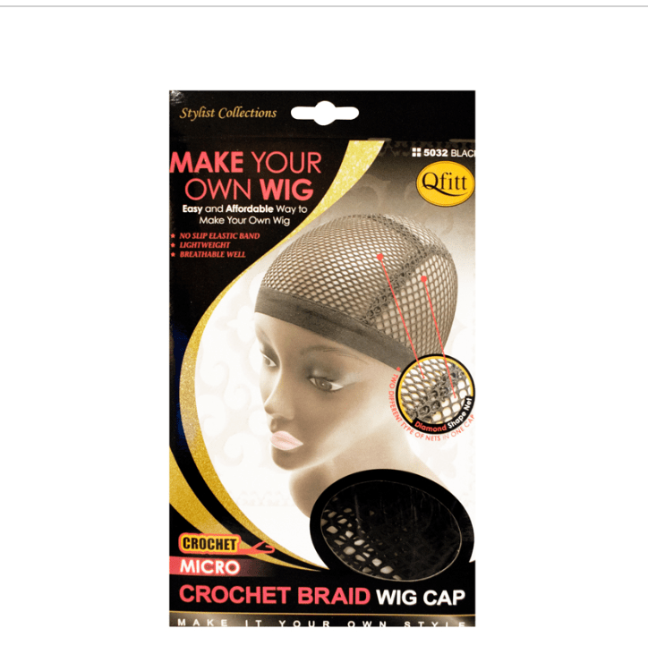 M&M Crochet Micro Braid Wig Cap Black