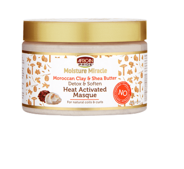 African Pride Moisture Miracle Moroccan Clay & Shea Butter Masque  (12 oz.)