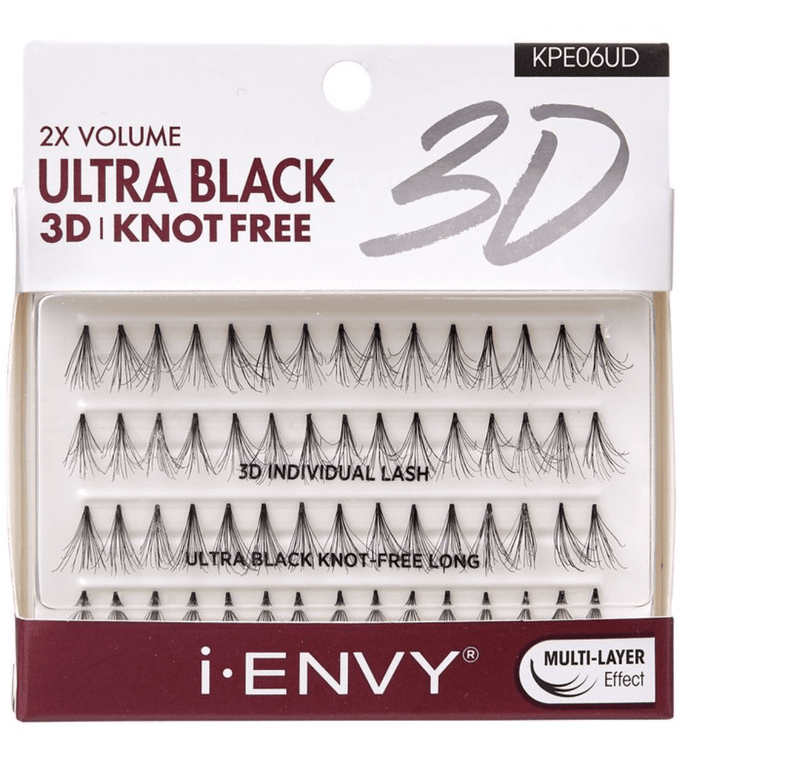 iEnvy  Ultra Black 3D Knot Free Individual Lash (70pcs)