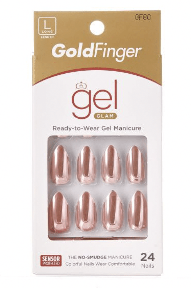 Kiss Gold Finger Glam Ready-to-Wear Gel Manicure