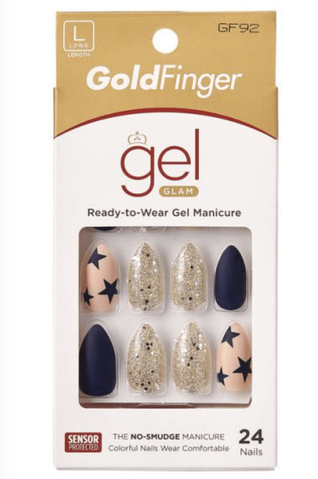 Kiss Gold Finger Glam Ready-to-Wear Gel Manicure