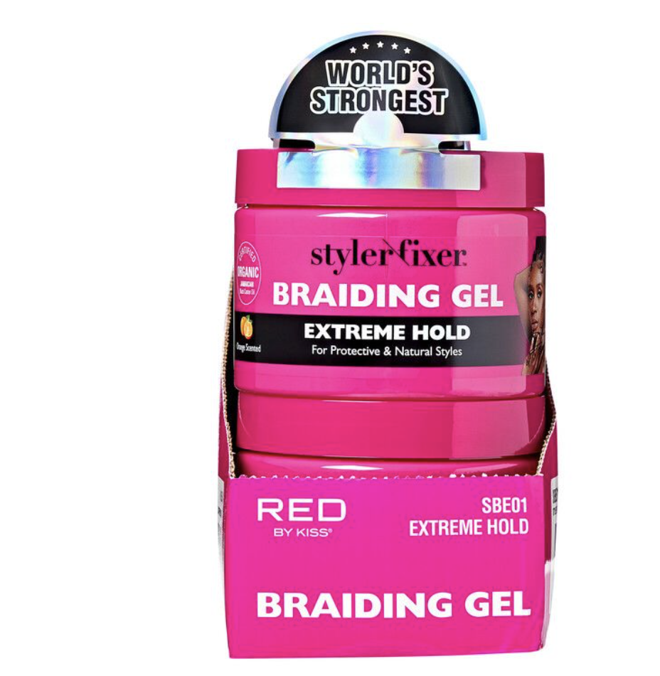 Kiss Styler Fixer Braiding Gel (Extreme Hold & Maximum Hold)  6 oz - BPolished Beauty Supply