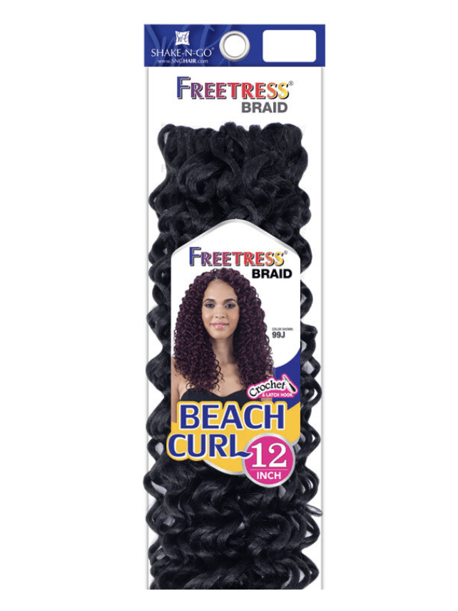 Shake N Go FreeTress Crochet Hair Beach Curl 12"