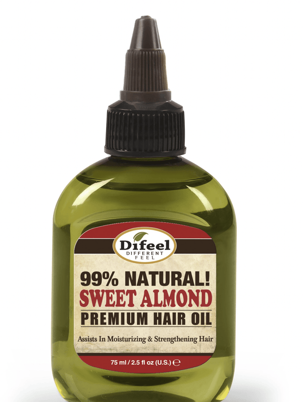 Difeel Premium Natural Hair Oil - Sweet Almond Oil Oil 2.5 oz