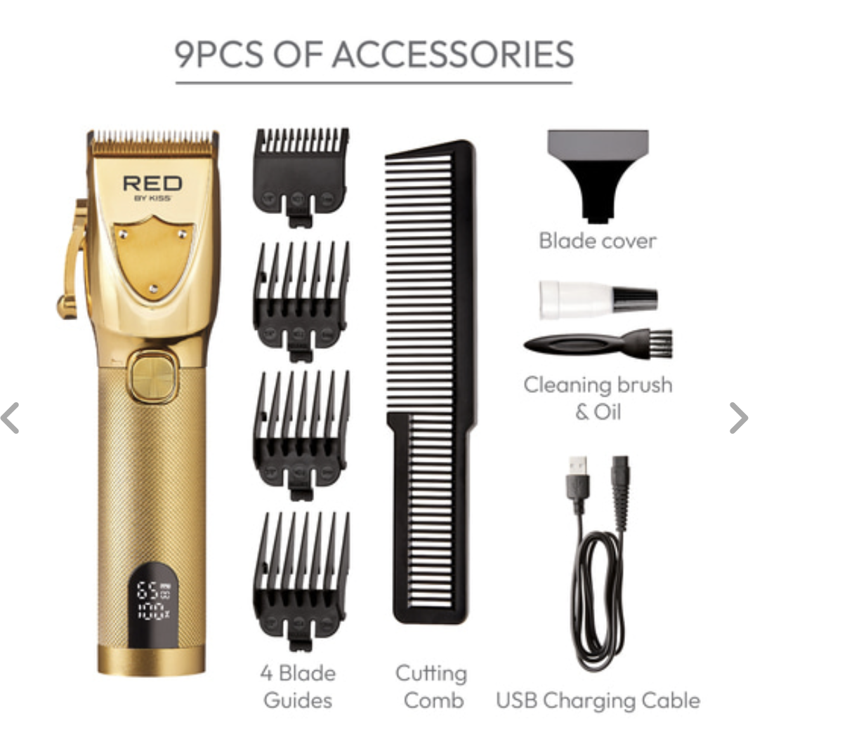 Red Ultra Clean-Cut Cordless Clipper #CC11 - BPolished Beauty Supply