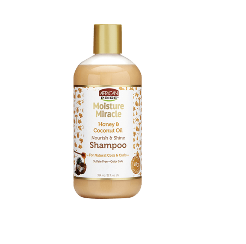African Pride Moisture Miracle Honey & Coconut Oil Shampoo (12 oz & 16 oz)