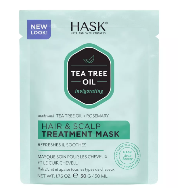 Hask Scalp Treatment Hair Mask Infused with Tea Tree & Rosemary Oil - 1.75 oz