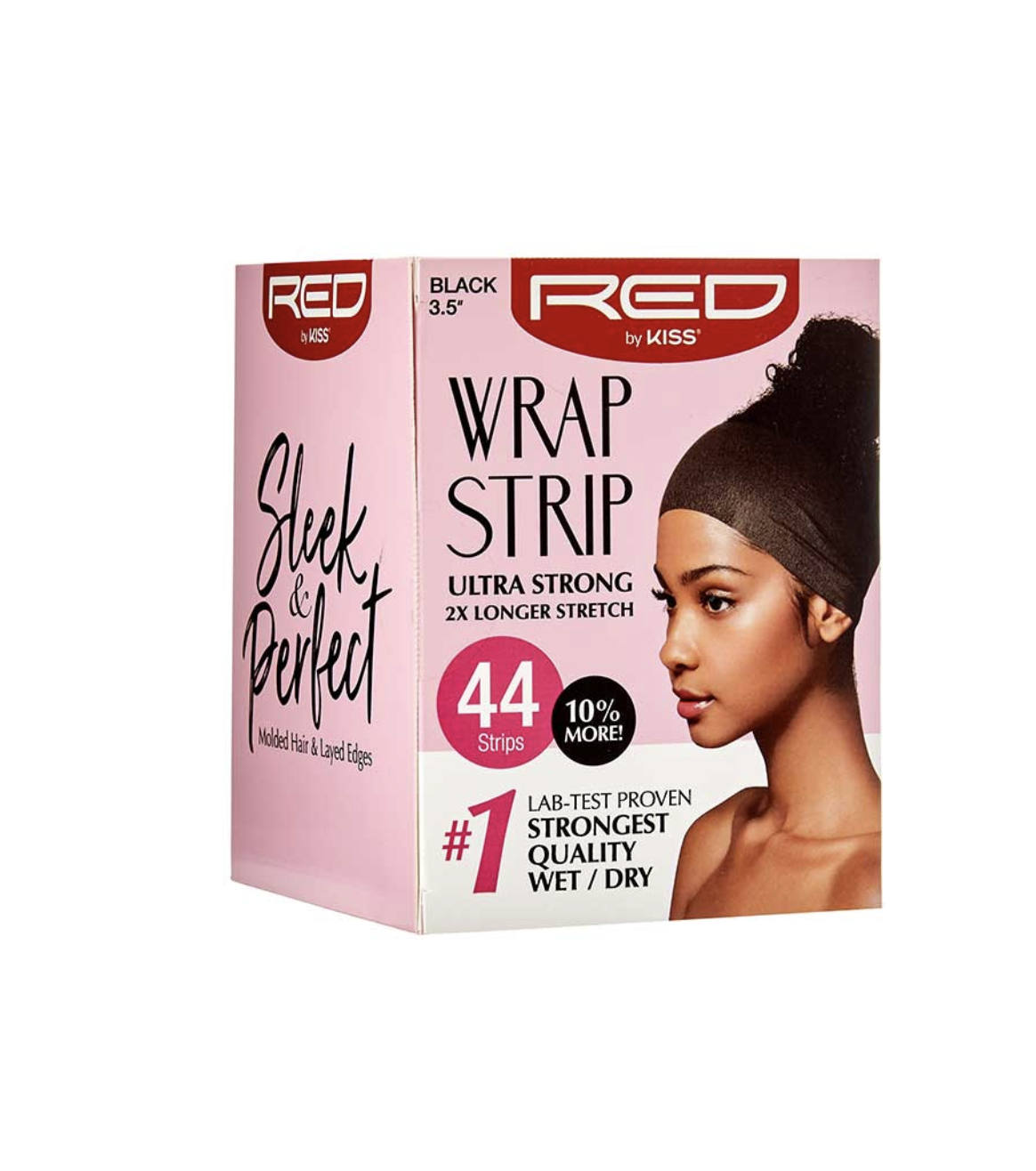 RED Wrap Strips 3.5" Black 44 Strips #US02 - BPolished Beauty Supply