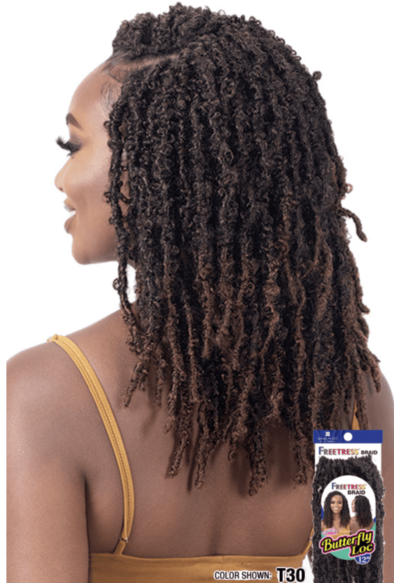 Shake N Go FreeTress Crochet Braids Butterfly Loc 12" - BPolished Beauty Supply