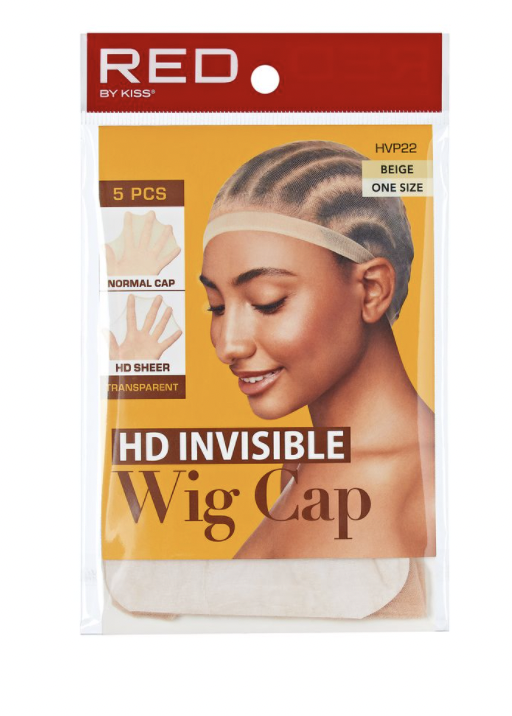 Red HD Stocking Wig Cap 5 pcs (Black, Natural, Beige) - BPolished Beauty Supply