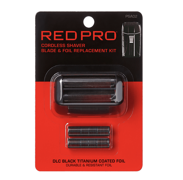 RED Cordless Shaver's Blade & Foil Replacement Kit - Black #PSA02