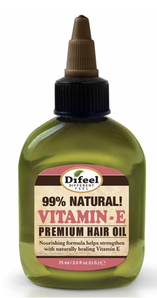 Difeel Premium Natural Hair Oil - Vitamin E Oil 2.5 oz