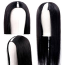 BPolished Human Hair Hair U Part Wig