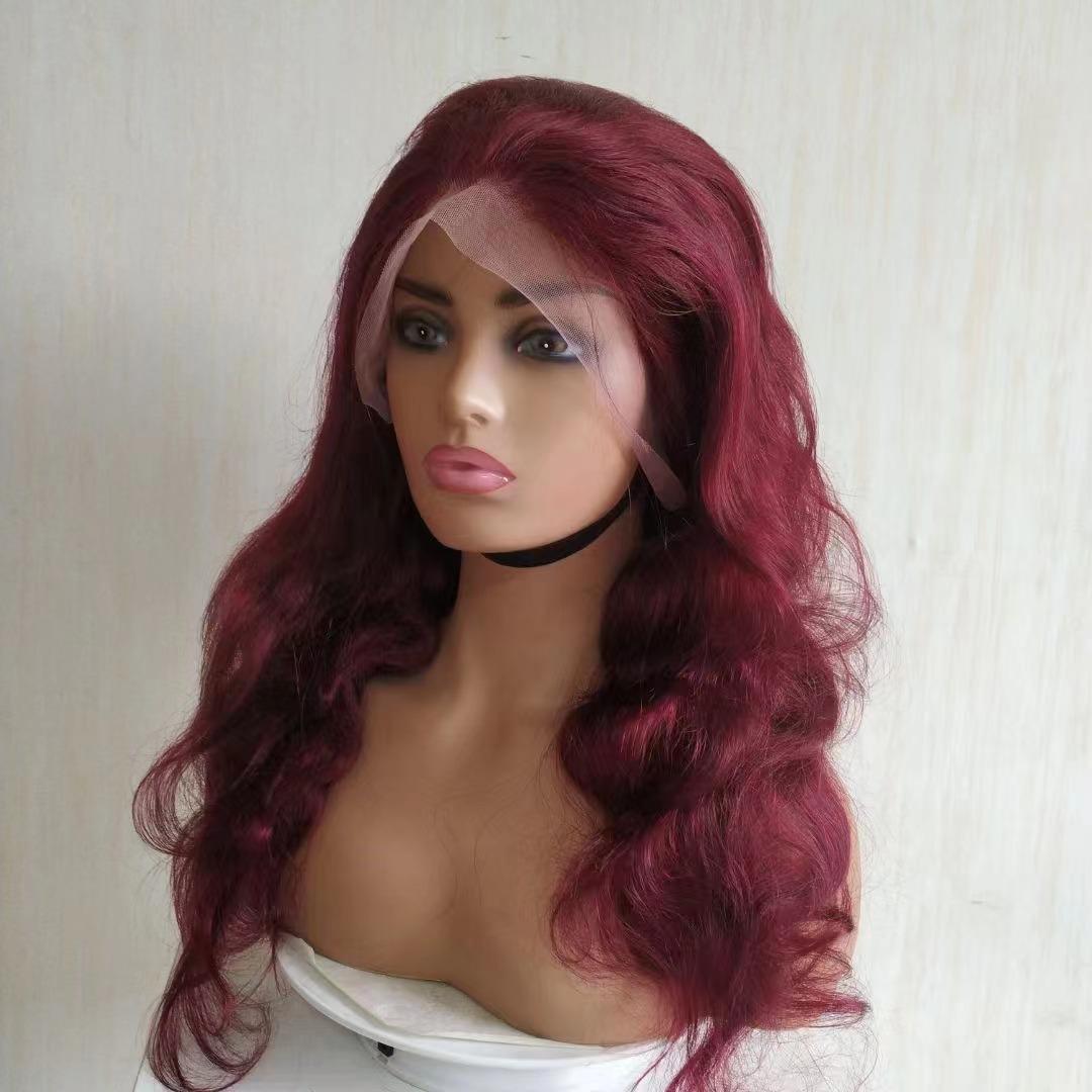 13x4 Frontal Virgin Hair Wig | 150% Density | Grade 10A | HD Lace - Color: P2/30, P4/27, Burgundy - BPolished Beauty Supply