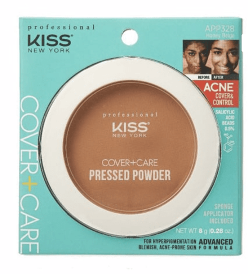 KISS NEW YORK PROFESSIONAL ACNE COVER + CARE PRESSED POWDER 0.28 OZ