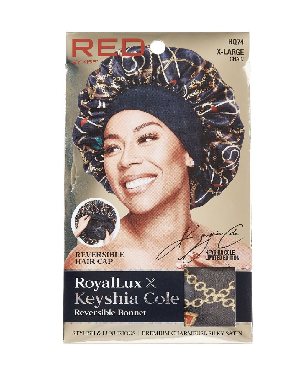 Red by Kiss Keyshia Cole Reversible Bonnet Royal Lux - BPolished Beauty Supply