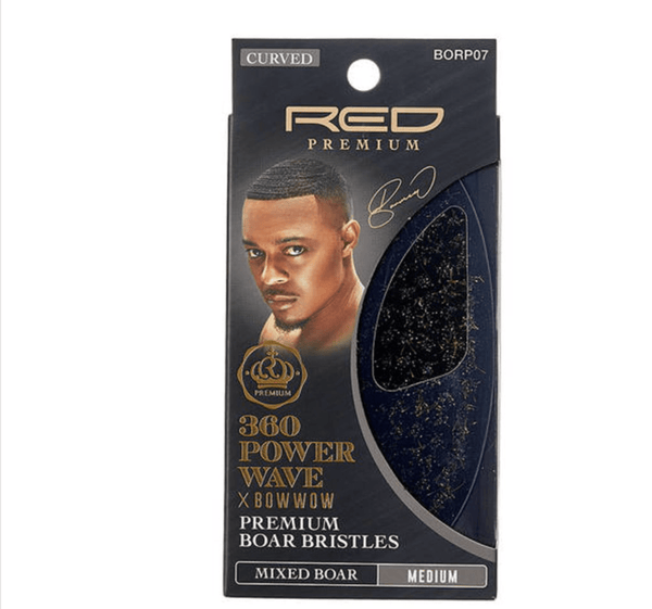 RED PREMIUM | 360 Power Wave Club Boar Brush (Medium) BORP08