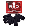 Kiss RED Ponytail Holder Mini 12pcs