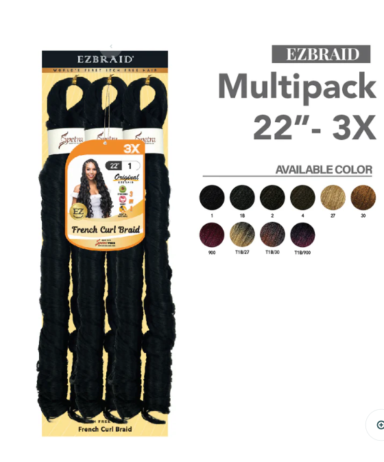 EZ Braid French Curl Braid 3X 22"