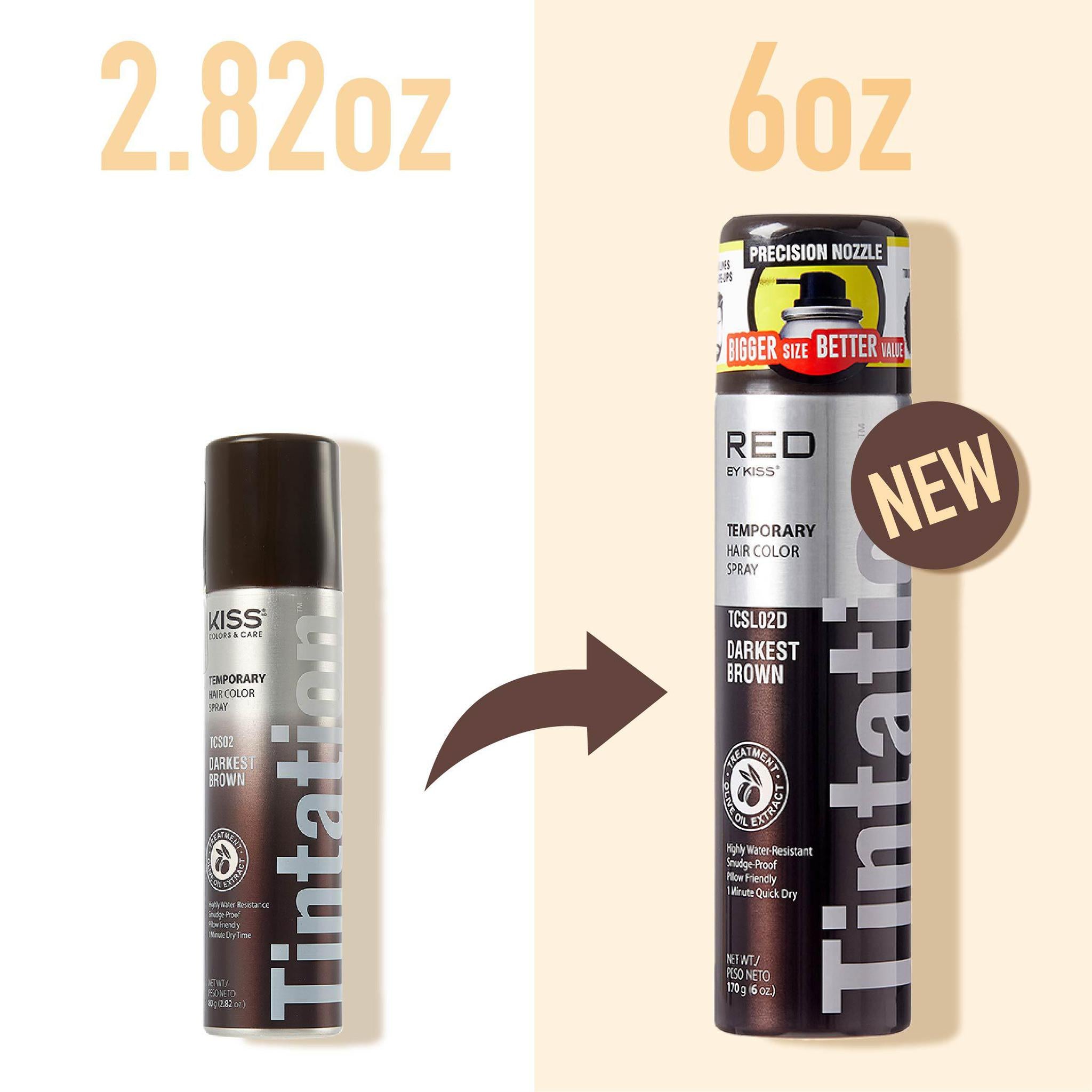Tintation Temporary Hair Color Root Touch Up Color Spray Large (6 oz) Bigger Size, Better Value